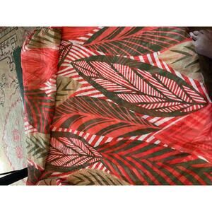 Vibrant Tropical Print Scarf/ Wrap  Sarong/ Shaw  cover-up 72”X 28”